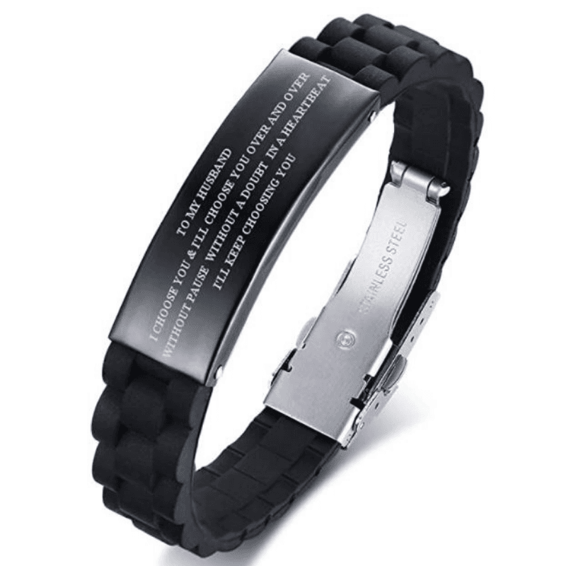 Black Silicone Bracelet