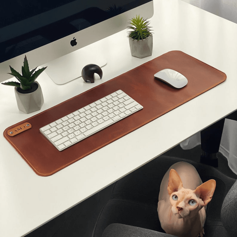 Personalized desk mat