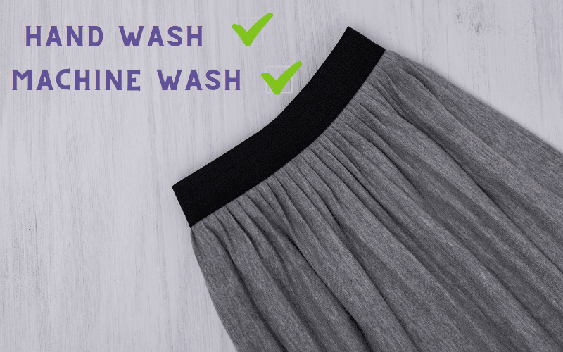 how to wash a gathered skirt