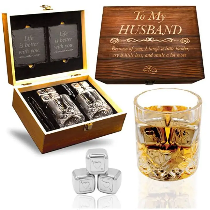 anniversary gifts for husband - Whiskey Glass Set