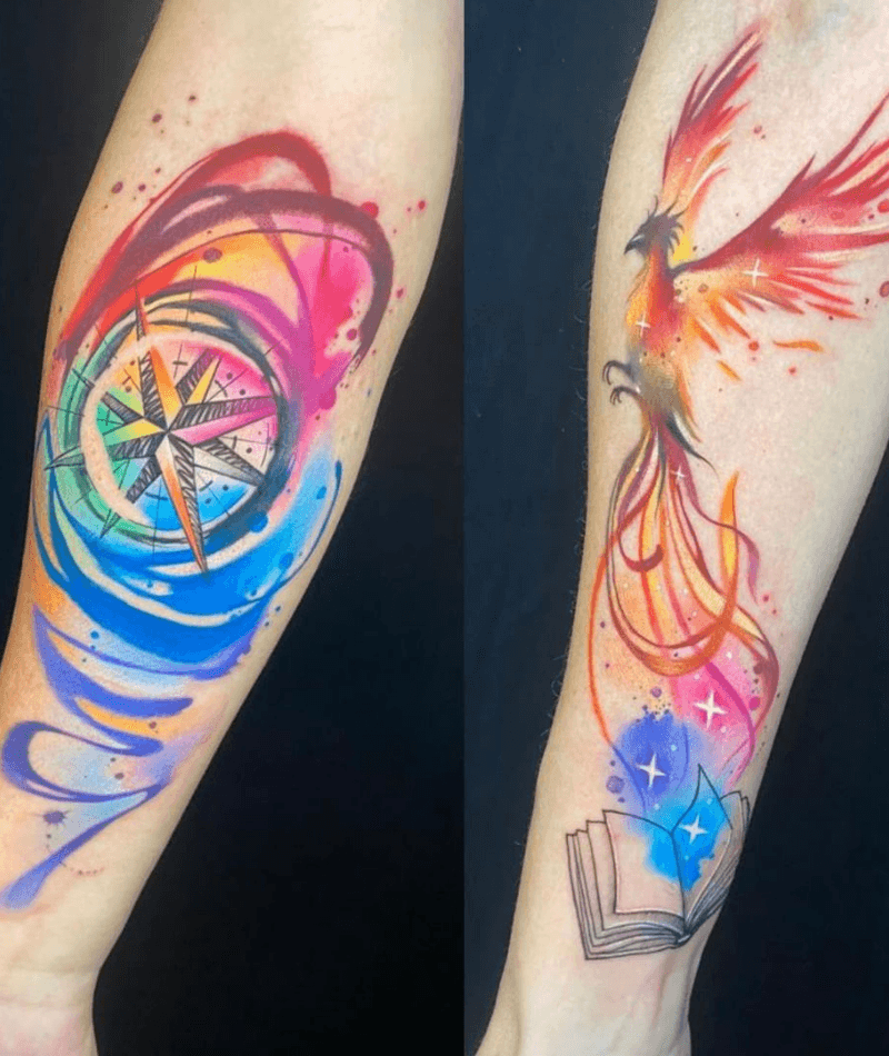 Latest Phoenix Tattoo Ideas for Females in Arm - WomenSew