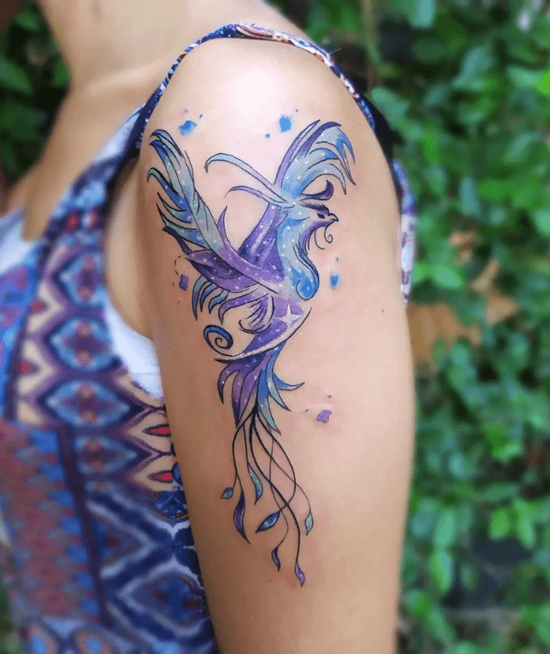 Latest Phoenix Tattoo Ideas for Females in Arm WomenSew