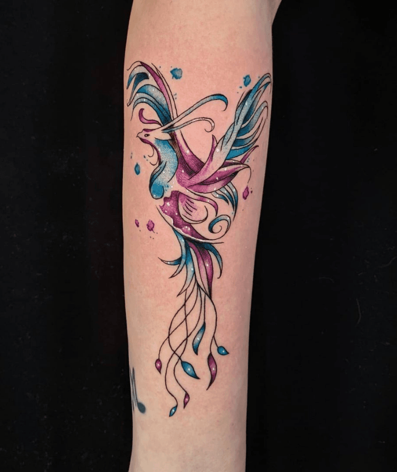 Latest Phoenix Tattoo Ideas for Females in Arm - WomenSew