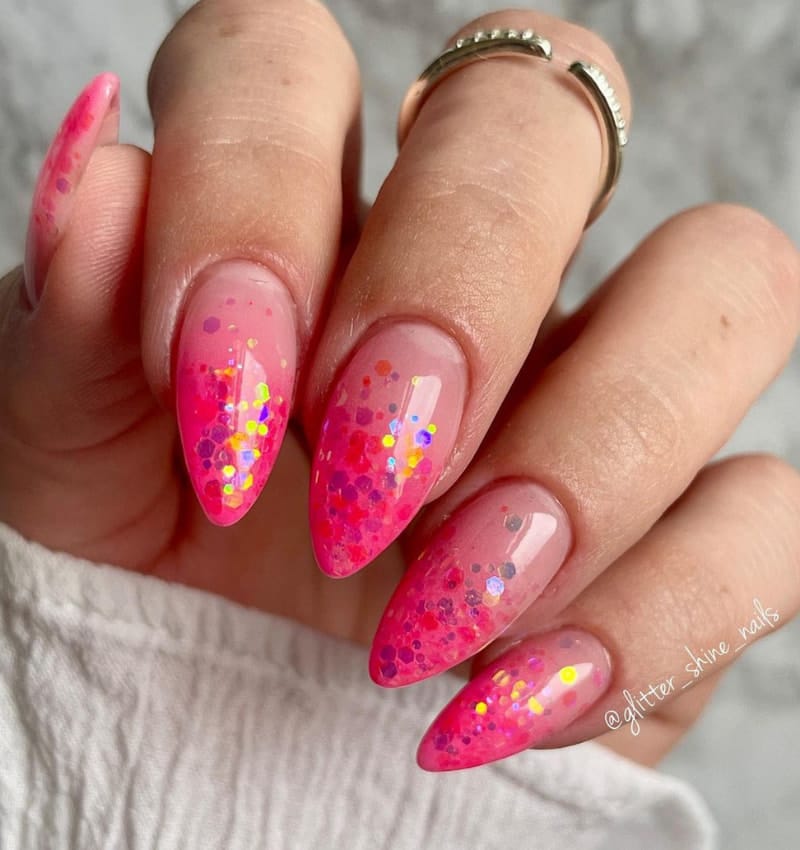 Pink Ombre Nail Art Ideas