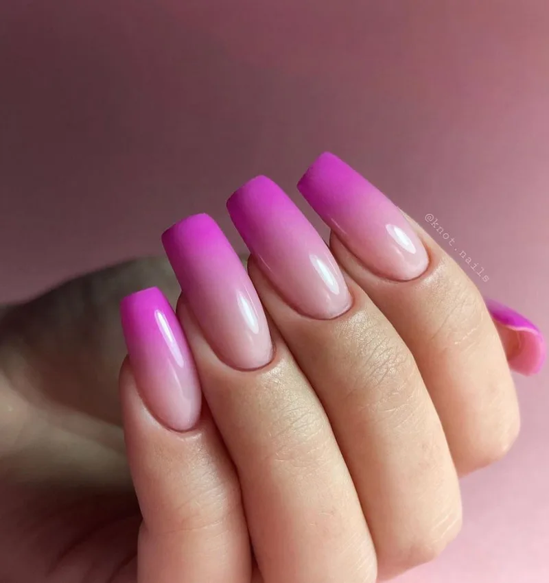 Pink Ombre Nail Art Ideas