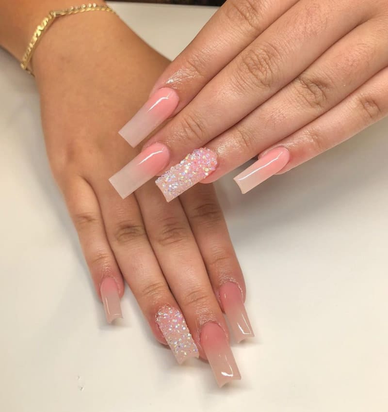 Pink Ombre Nail Art Ideas