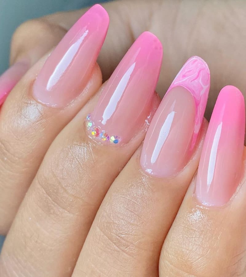 Pink Almond Nails Ideas