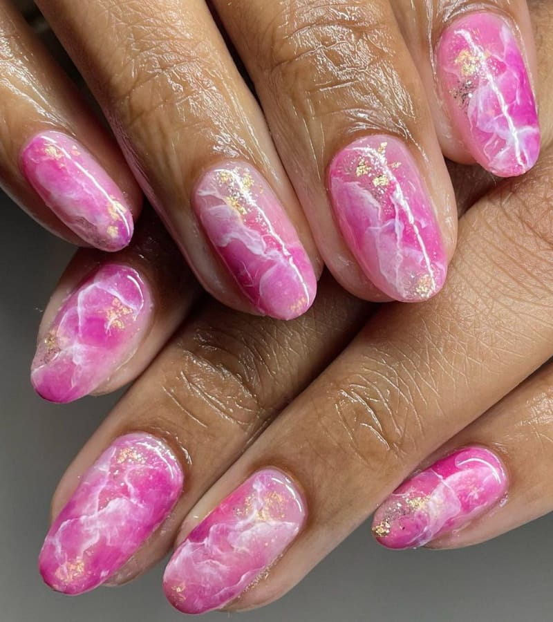 Pink Almond Nails Ideas