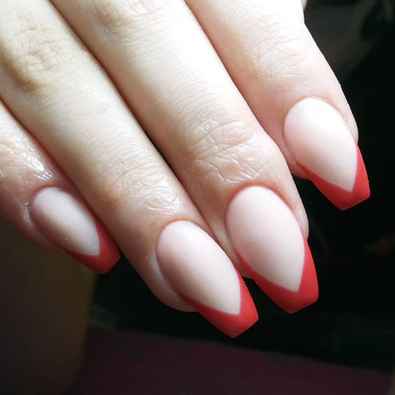 Red French Nail Ideas 