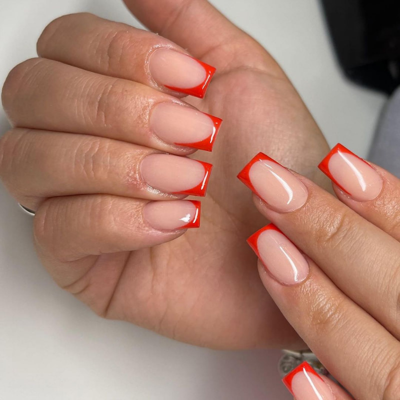 Red French Nail Ideas 