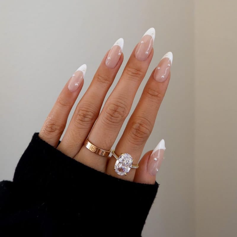 Almond Shaped French Nail Ideas