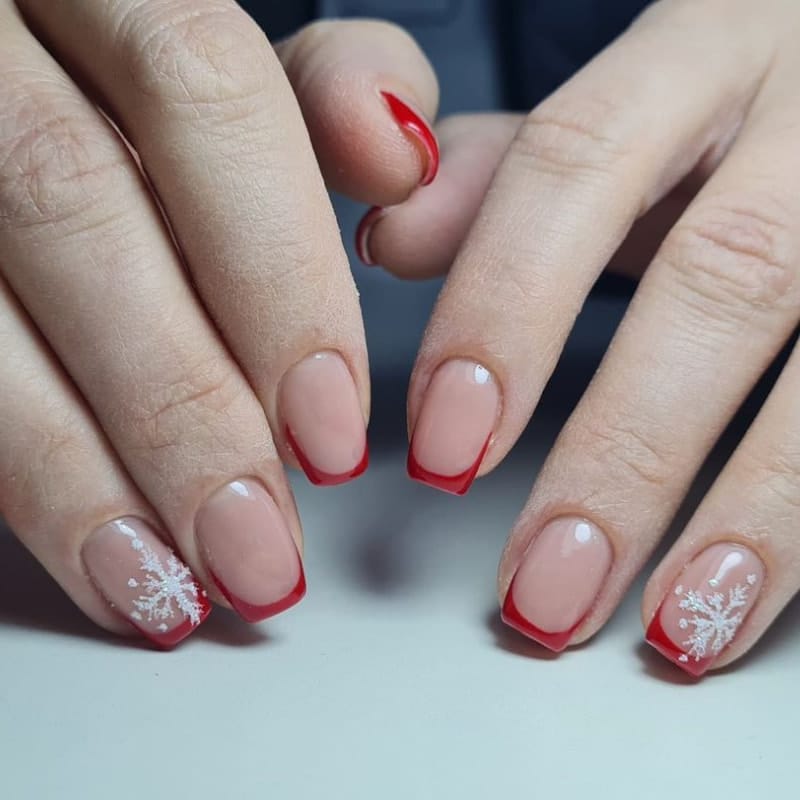 Red French Nail Ideas 