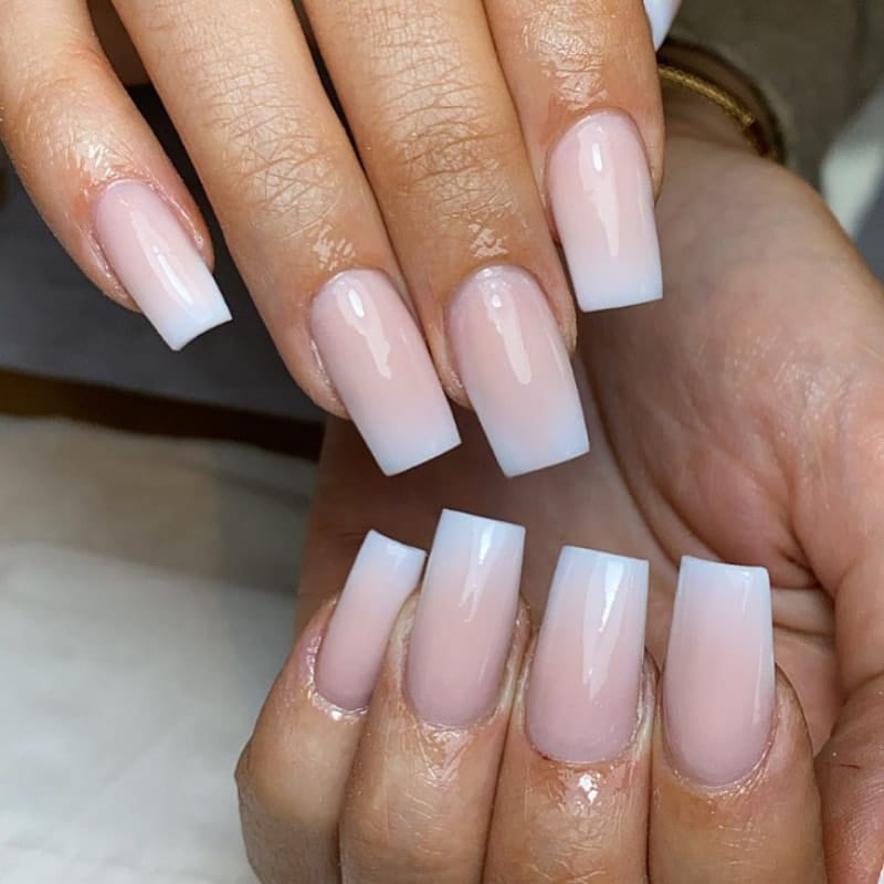 Short Pink Acrylic Nail Designs 