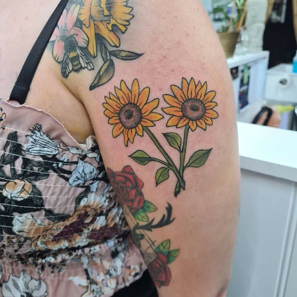 Sunflower Tattoo Ideas 