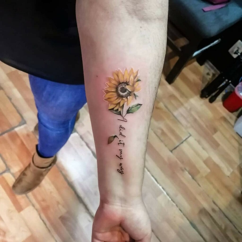 Sunflower Tattoo Ideas 