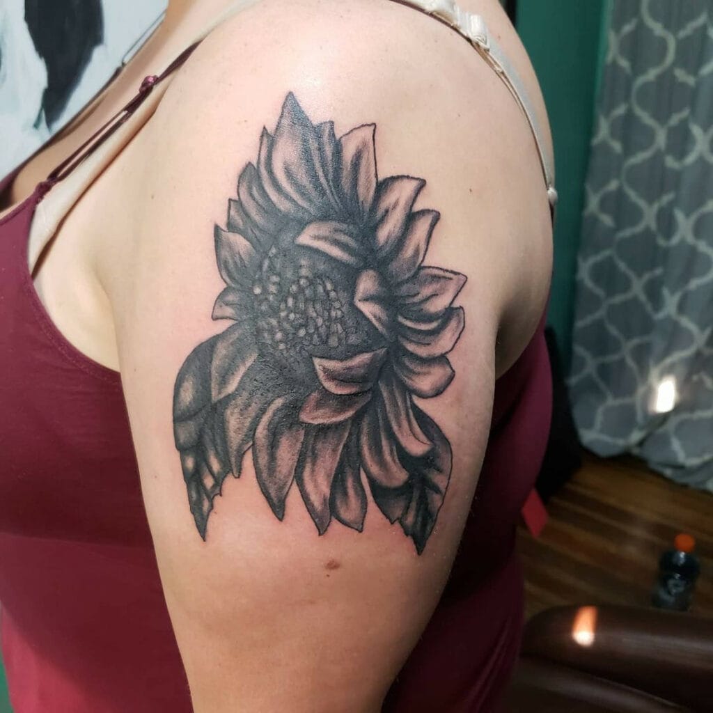 155 Sunflower Tattoos that Will Make You Glow  Wild Tattoo Art