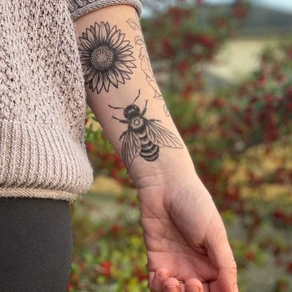 Sunflower Tattoo Ideas 