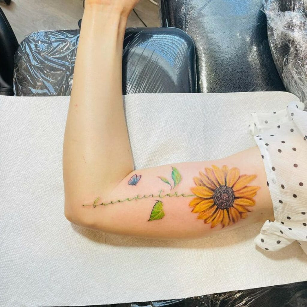 Sunflower Tattoo Ideas 