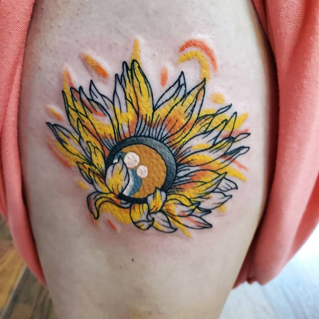 Sunflower Tattoo Ideas 