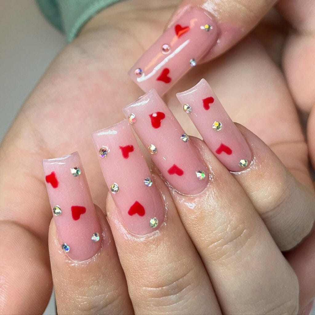 Nail Ideas With Rhinestones