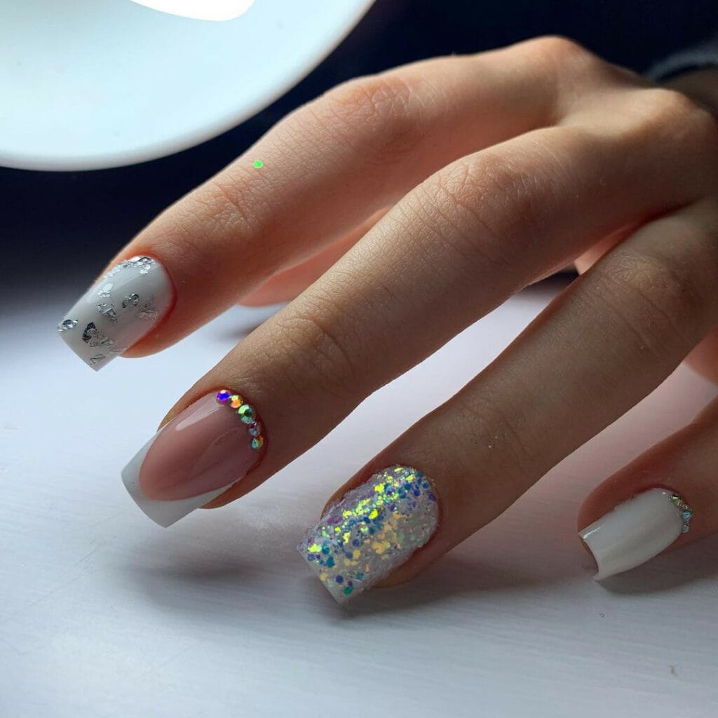 Nail Ideas With Rhinestones