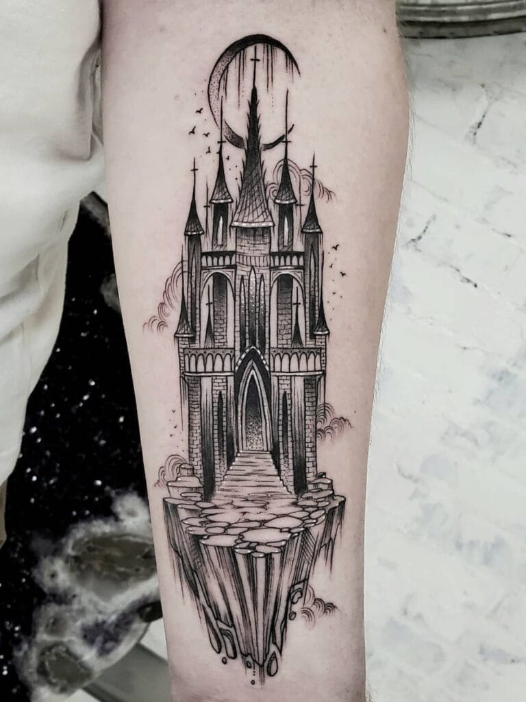 Share 79 castle tattoo design super hot  incdgdbentre