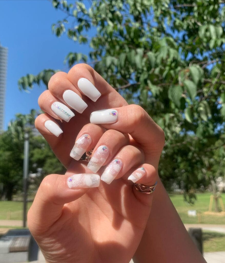 white nail