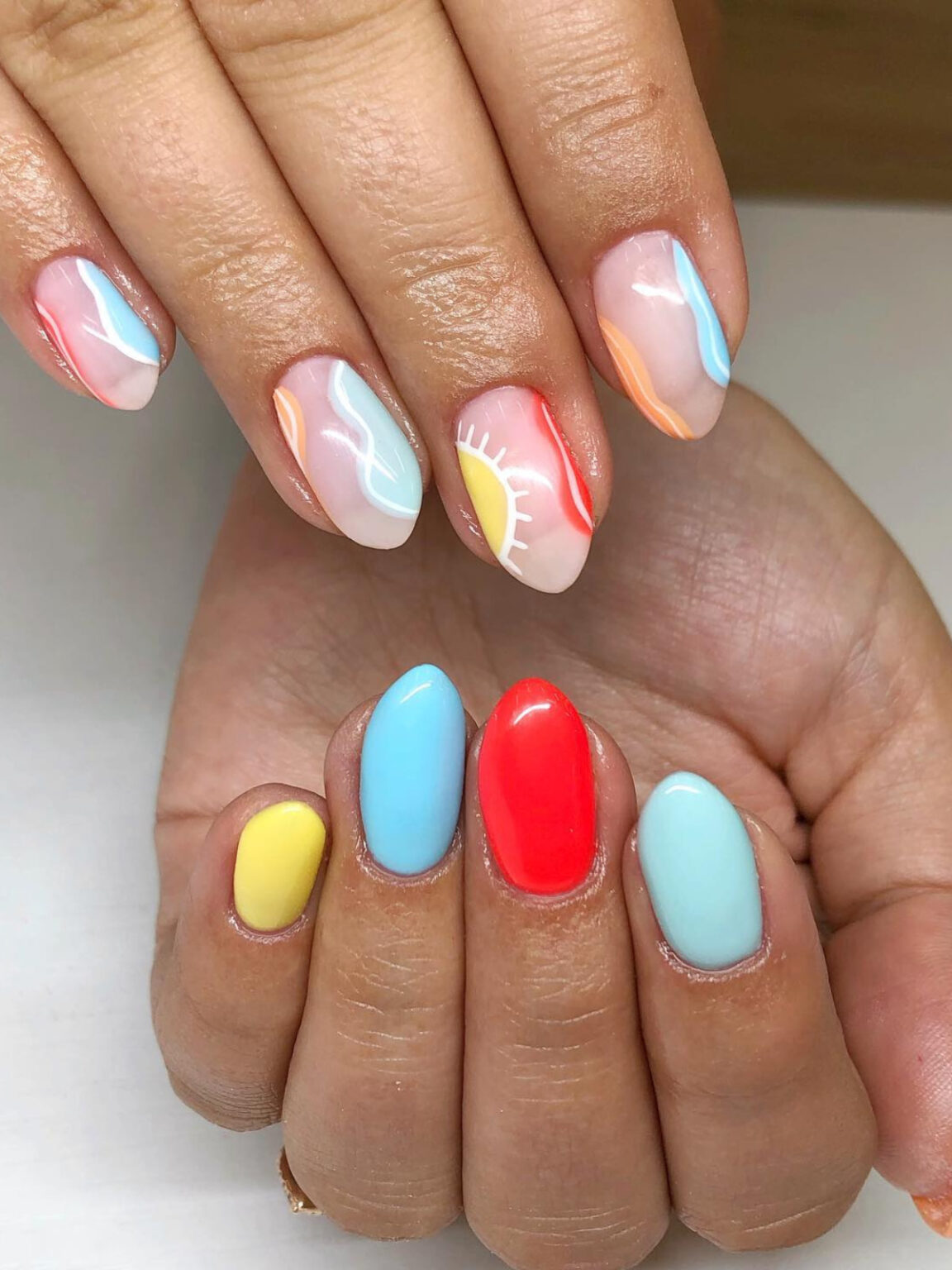 40+ Stunning Multi Color Nail Designs WomenSew