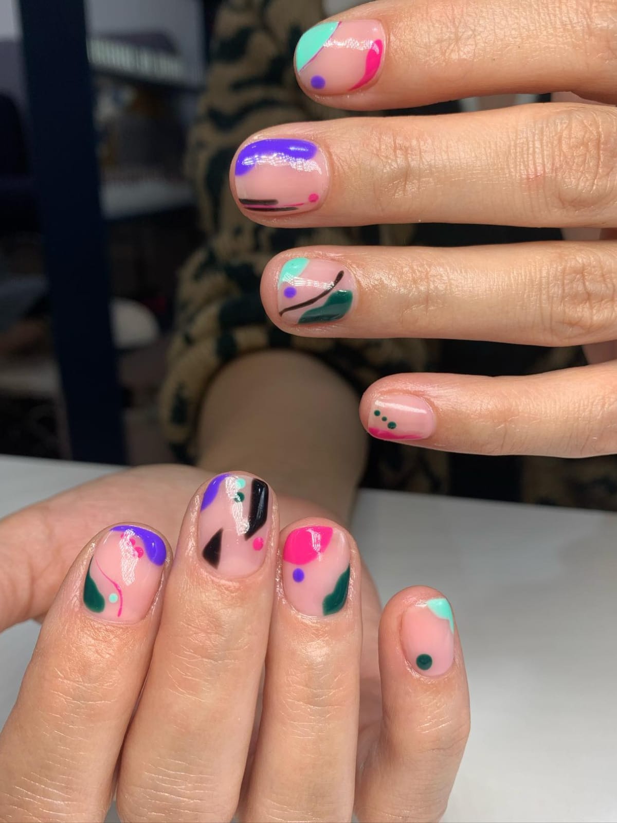 40+ Stunning Multi Color Nail Designs - WomenSew