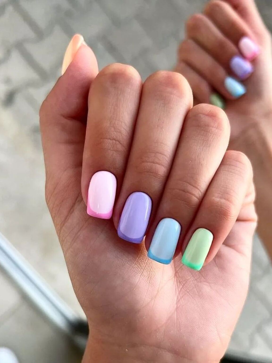 40+ Stunning Multi Color Nail Designs WomenSew