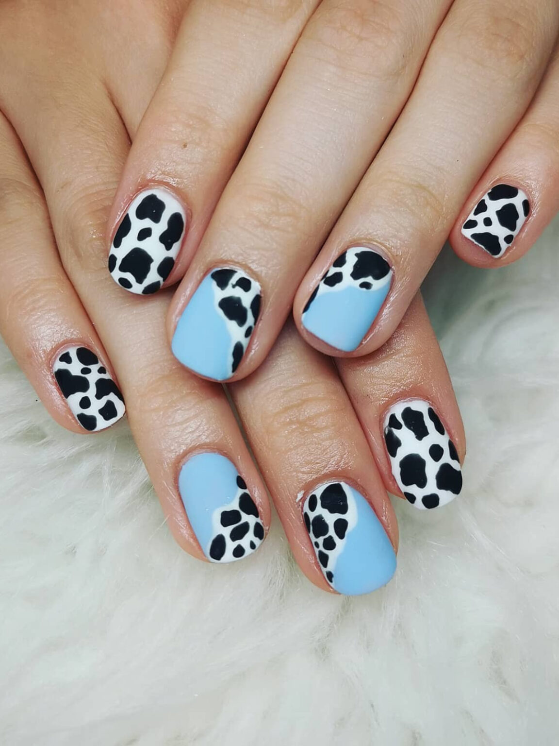 40+ Cow Print Nails for Fashionistas - WomenSew