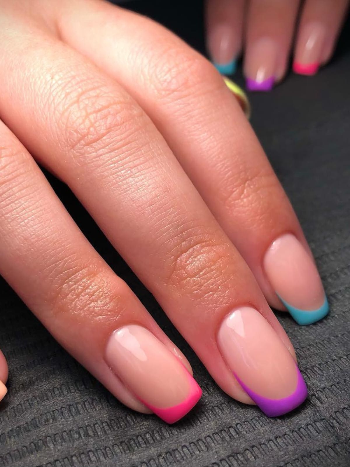 40+ Stunning Multi Color Nail Designs - WomenSew