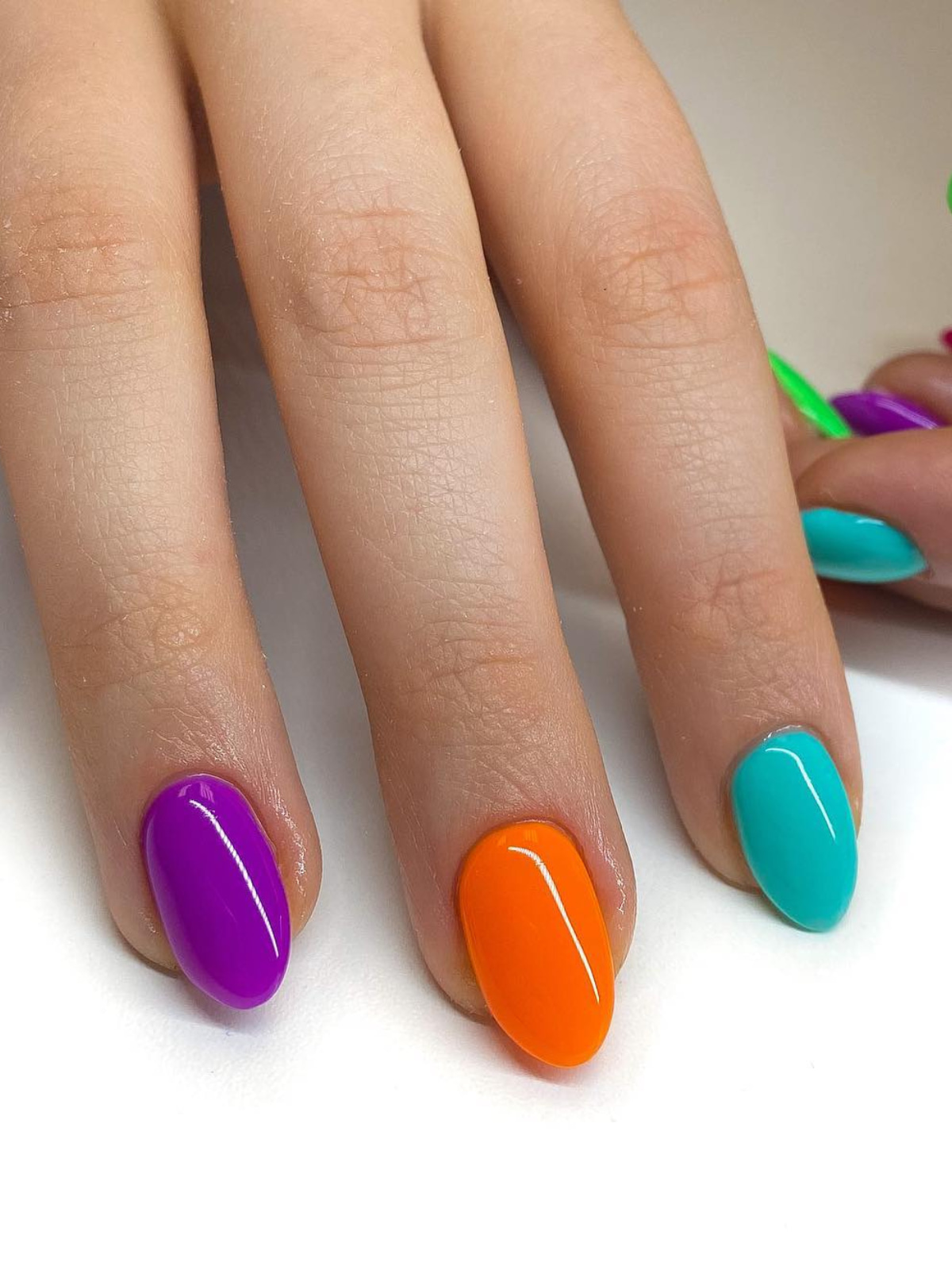 40+ Stunning Multi Color Nail Designs WomenSew