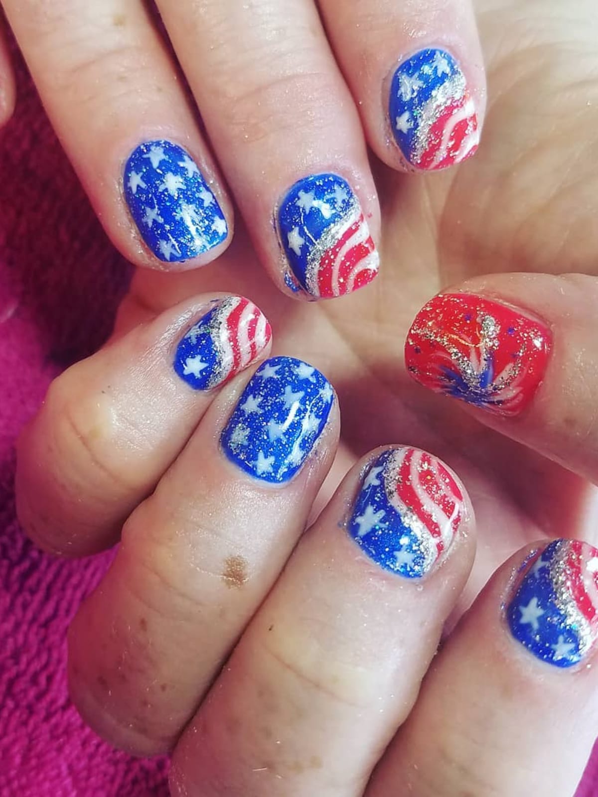 40+ Fireworks Nail Art Ideas for a Dazzling Look - WomenSew