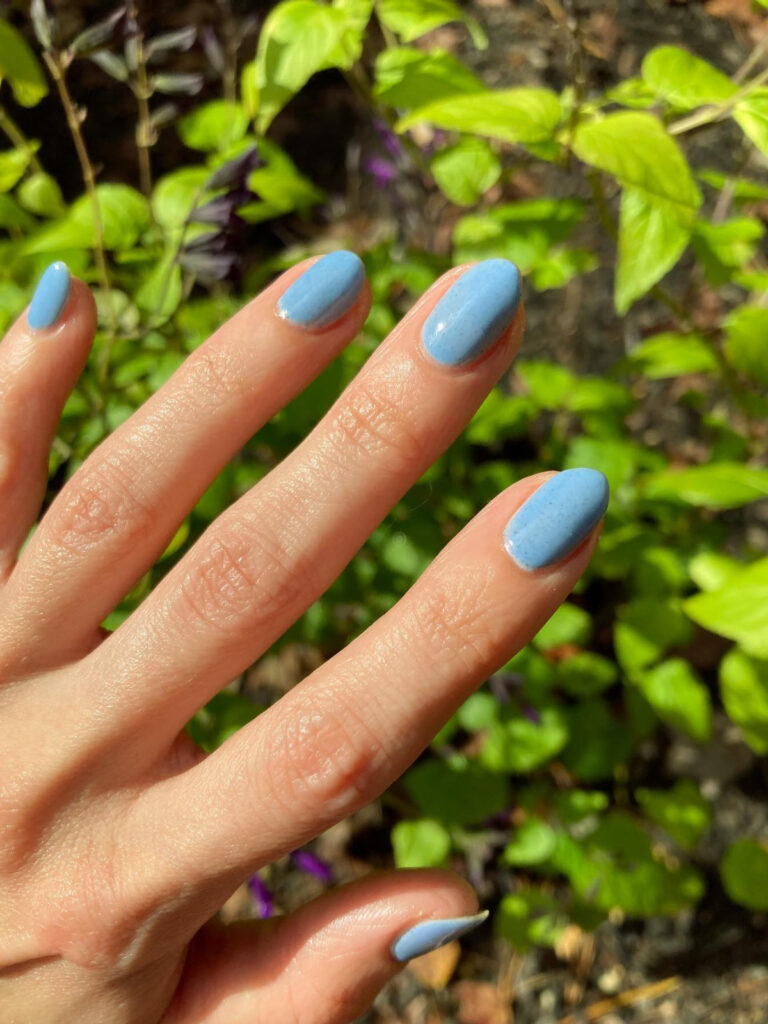 light blue nail