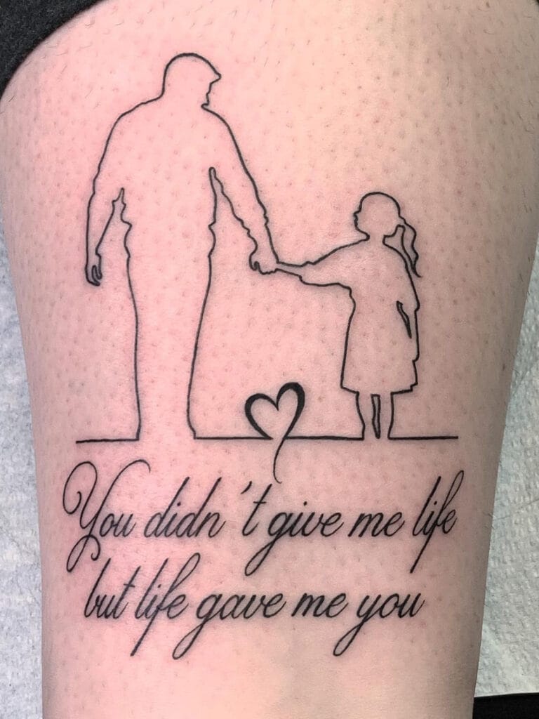 father-daughter tattoo