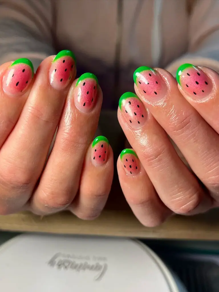 watermelon nail