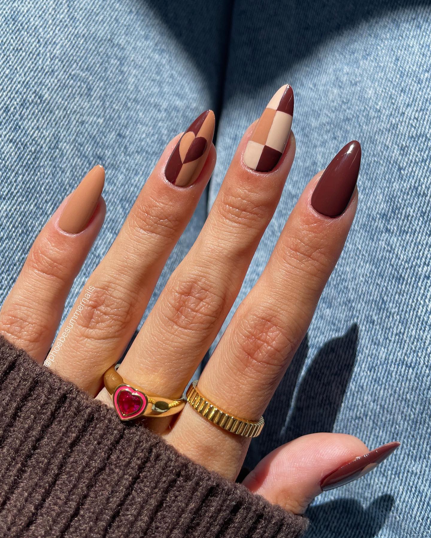 Autumn Almond Nail Ideas