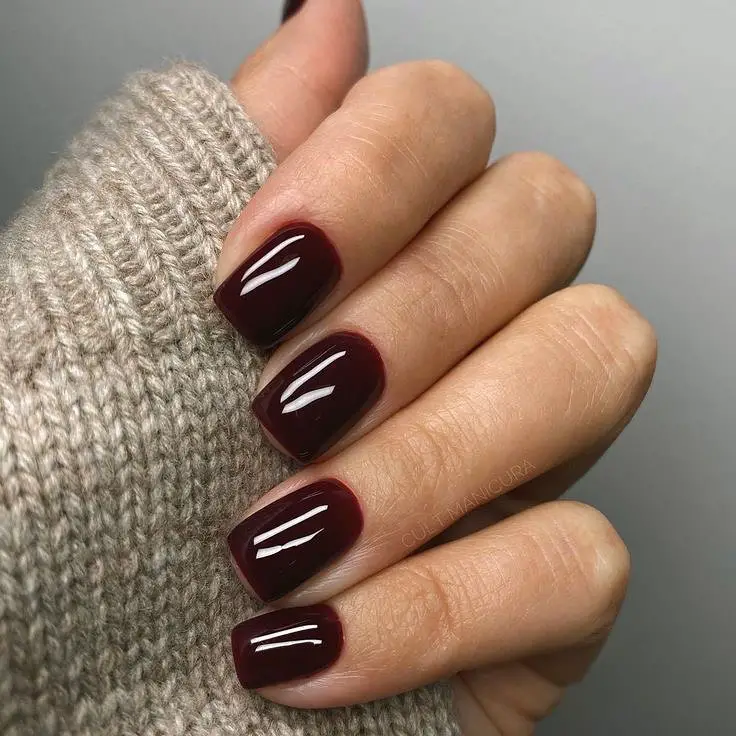 Solid Color Fall Nail Ideas 