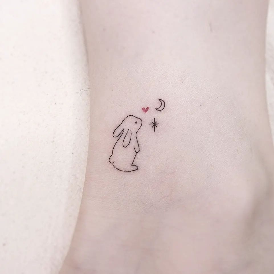 Mini Rabbit Tattoo