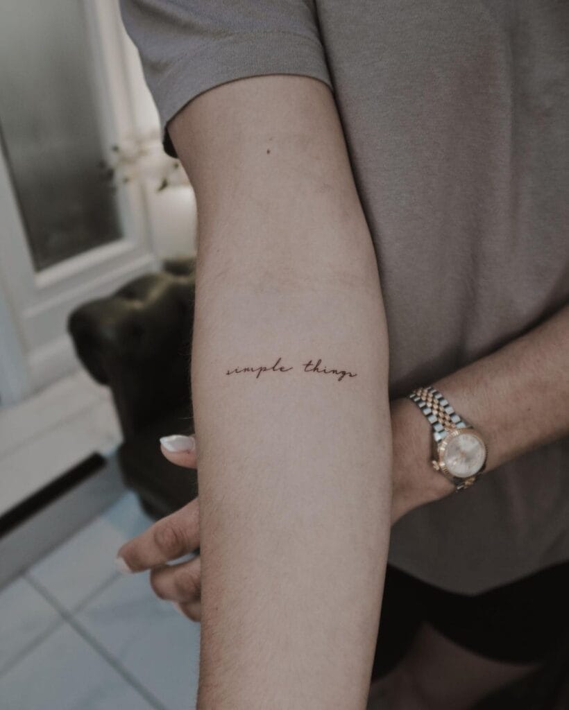 Script Tattoo