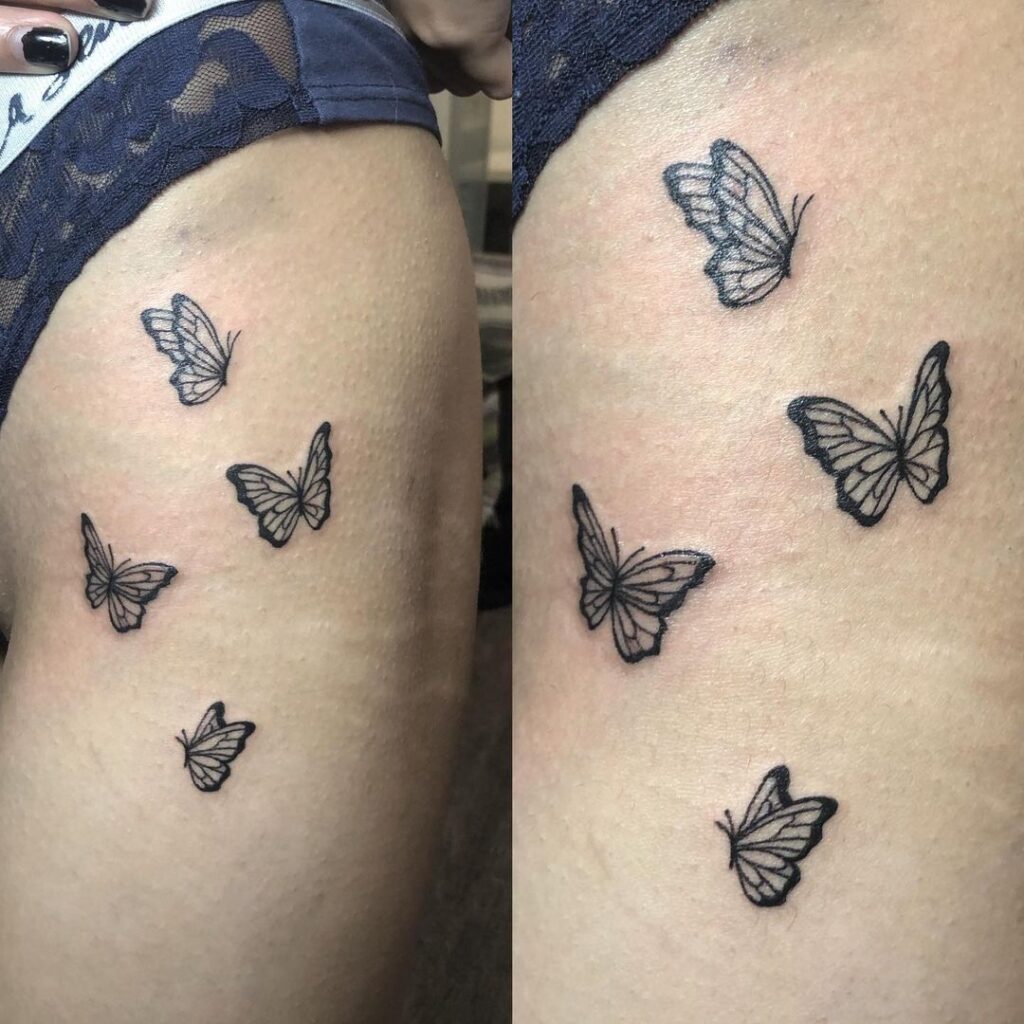 15+ Mesmerizing Hip Butterfly Tattoo Ideas for a Trendy Twist - WomenSew