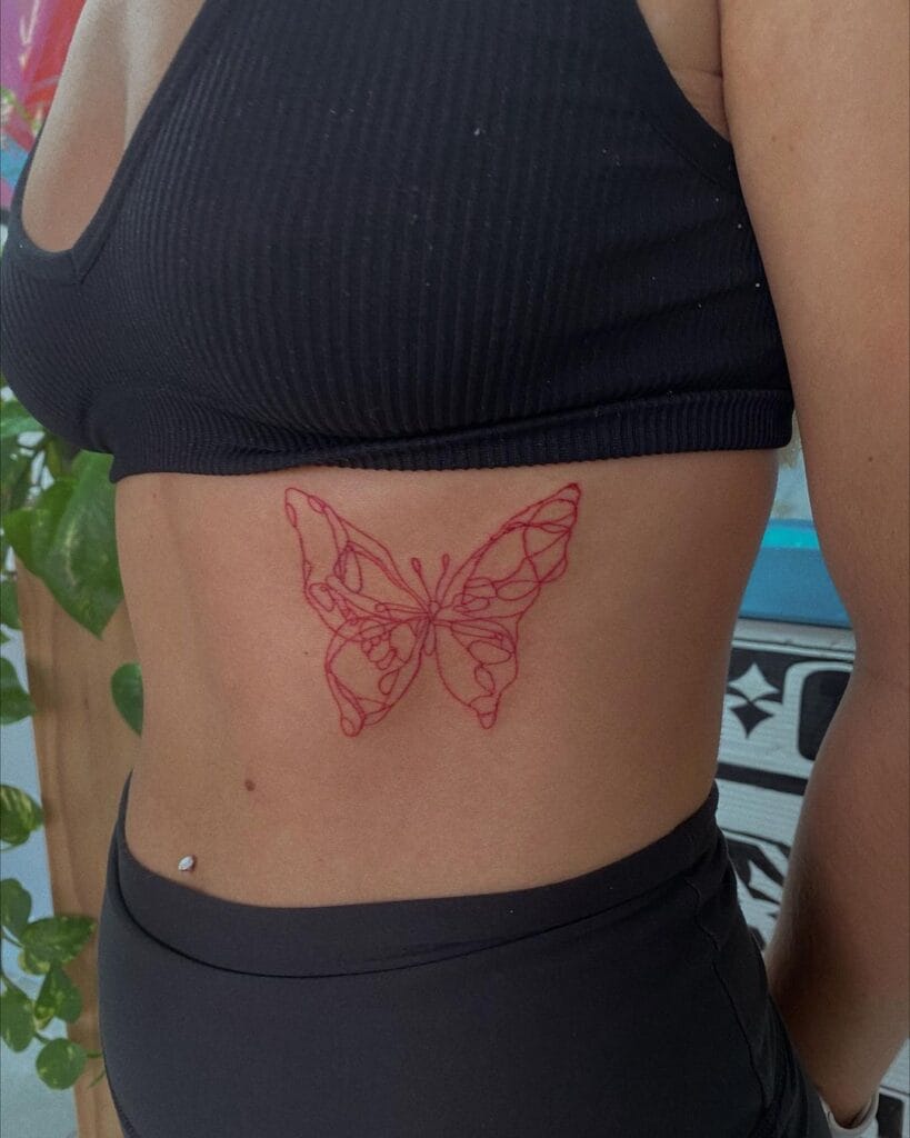 Red Butterfly Tattoo Ideas