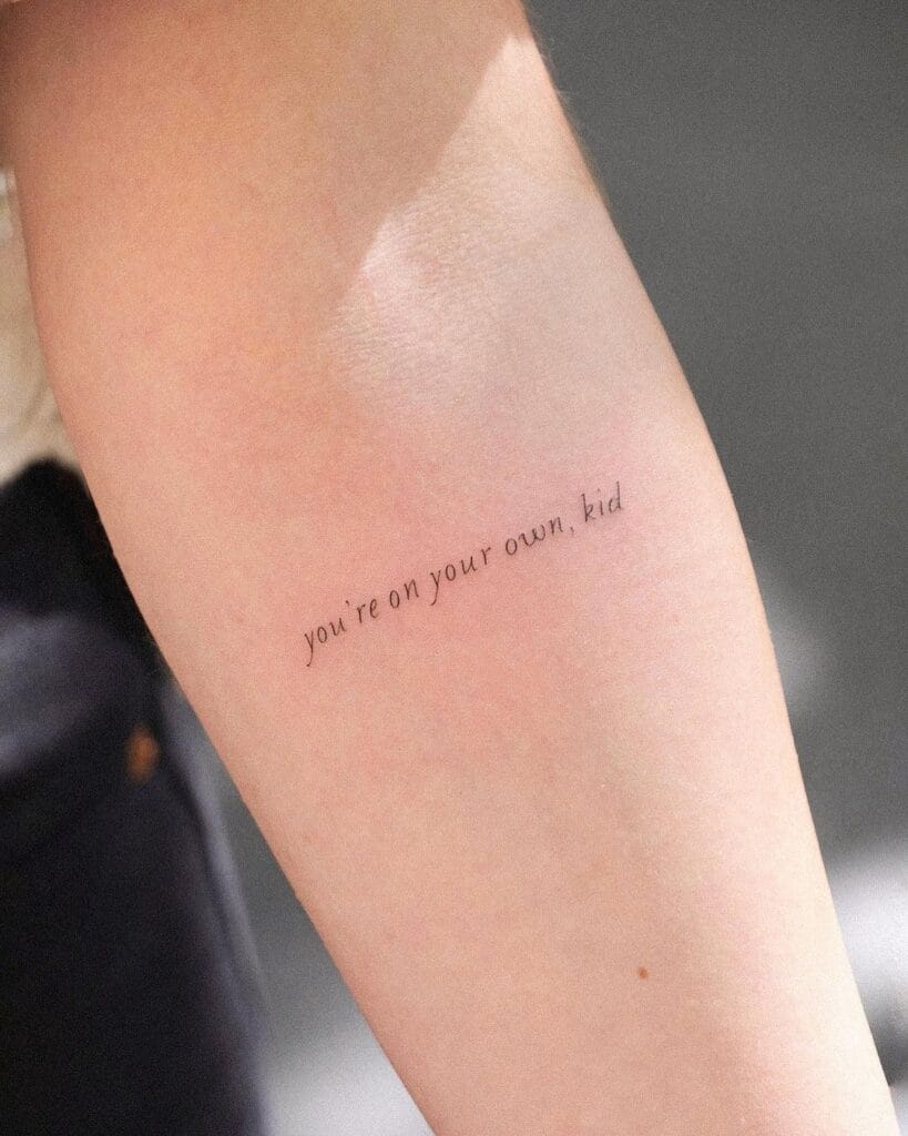 Quotes Mini Tattoo