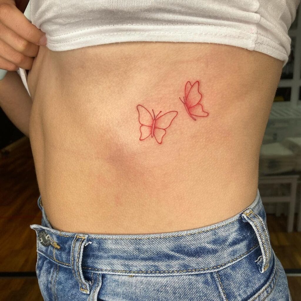 Red Butterfly Tattoo Ideas