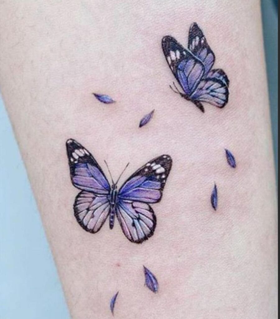 20+ Mesmerizing Purple Butterfly Tattoo Inspirations for Your Next Ink ...