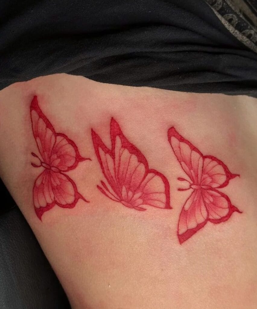 Red Butterfly Tattoo Ideas