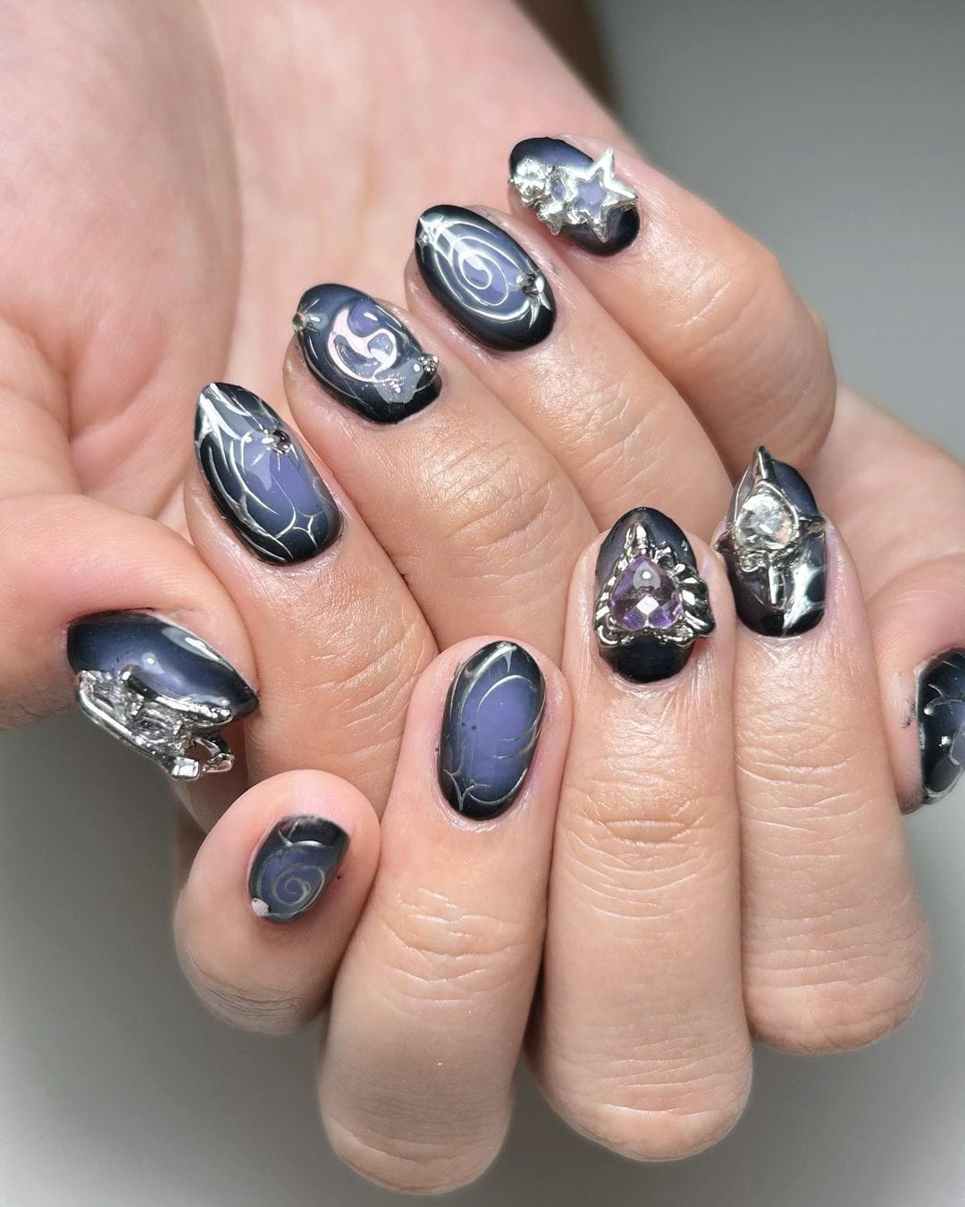 20+ Dark Purple Nail Ideas to Elevate Your Style Game - WomenSew