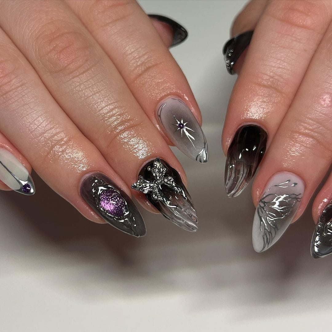 20+ Dark Purple Nail Ideas to Elevate Your Style Game - WomenSew