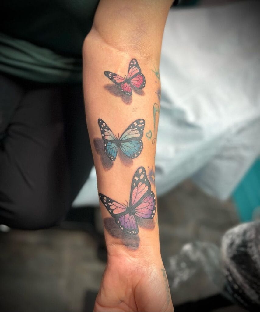 3D Butterfly Tattoo